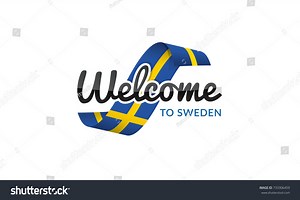 Welcome Sweden Flag Sign Logo Icon Stock Vector (Royalty Free) 733306459 | Shutterstock