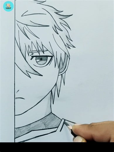 Easy Step-by-Step Pencil Drawing Guide for Blue Lock Fans