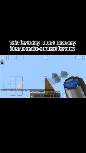 I don't have any idea to make content for now #minecraft