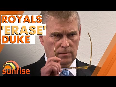 Royal family 'erases' Prince Andrew | Sunrise