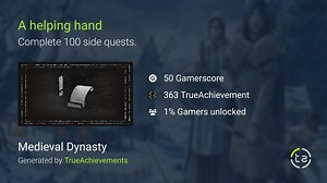 A helping hand achievement in Medieval Dynasty