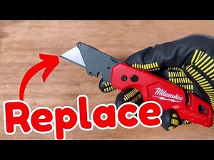 How to Replace the blade on Milwaukee Foldable Pocket Knife Fastback