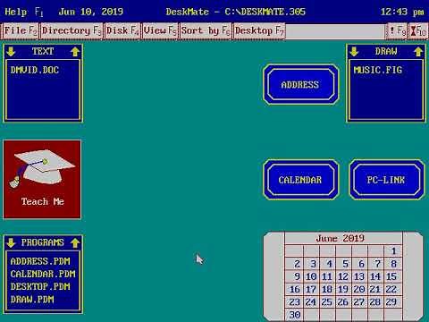 Tandy Deskmate running on DOSBox