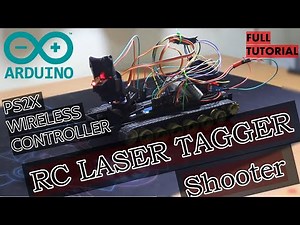 Arduino RC Robot - PS2 controller LASER Tag