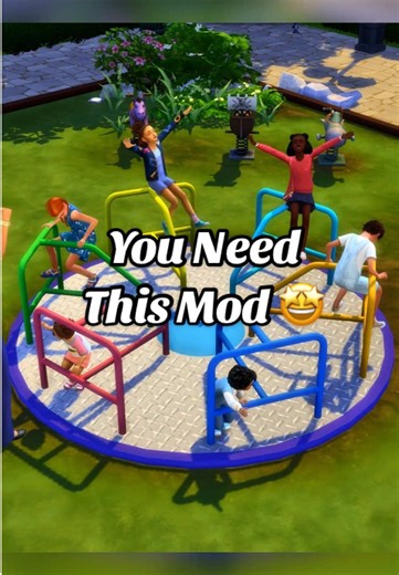 If you love Sims 4 kids & toddler gameplay, this new playground CC is a MUST HAVE 🤩✨ #glimmersimmer #thesims4 #sims4mods #sims4 #simstok