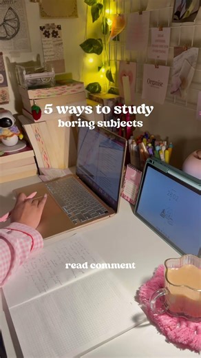 6 ways to study boring subjects #studytube #motivation #studytechnique #studyadvice