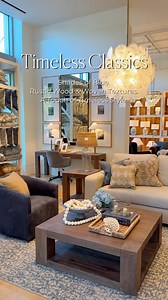 Timeless Classics. Shades of blue, rustic wood, and woven textures come together for a look that feels effortless and refined. More inspo: https://bit.ly/41K1jJ2 | Pottery Barn
