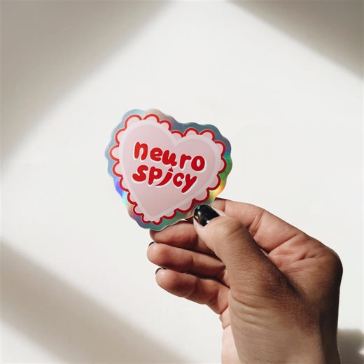 Neurodivergence Stickers Neurodivergent Neurodiverse ADHD Audhd ASD ADHD Audhd Autism Mental Health Laptop Cute Stickers Holographic - Etsy