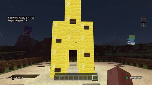 What y’all think of the giraffe I made ?#minecraft #fypシ