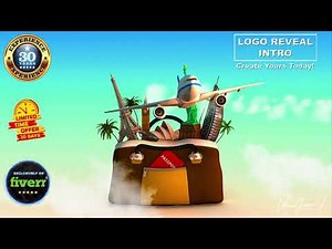 3d Travel Logo Reveal Animated Intro