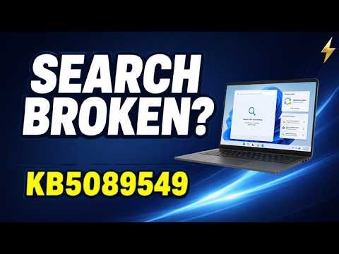 Windows Search Broken After KB5089549? Fix Blank Search Box Safely