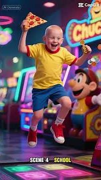 Classic Caillou Skips School To Go Chuck-E-Cheese’s/Grounded (AI IRL Video(