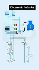 Motor control wiring diagram with overload tripping #foryoupageシforyou #fbreels #foryoupageシ #electrician #electronics #electricity #watch #project #Official #ElectricalEngineering | Elecctronic Defender