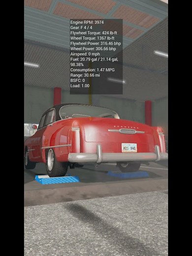 Chassis Dyno Run In BeamNG #Shorts