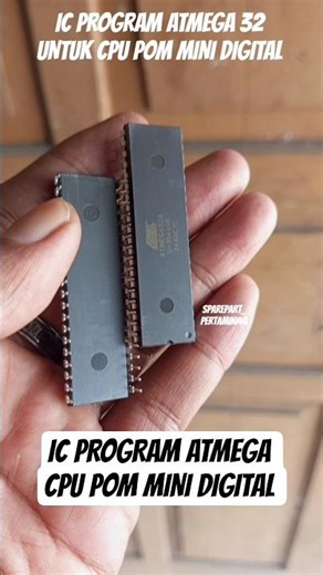 IC PROGRAM ATMEGA 32 SUDAH TERISI PROGRAM UNTUK CPU POM MINI DIGITAL #shorts #Icprogramcpupommini