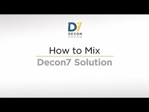 Decon 7 Mixing Instructions