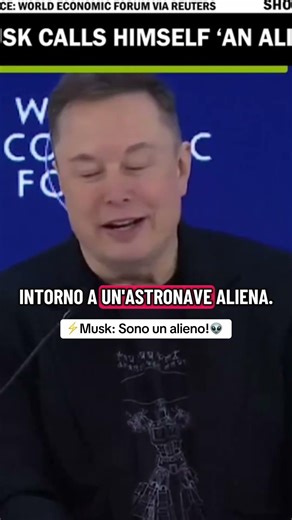 Elon Musk: Sono un alieno! 👽 #musk #elonmusk #worldeconomicforum