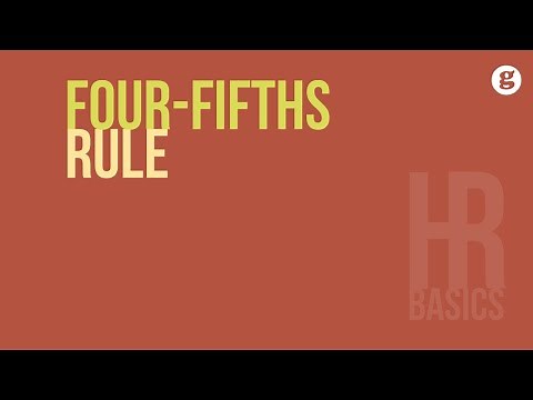 HR Basics: Four-Fifths Rule
