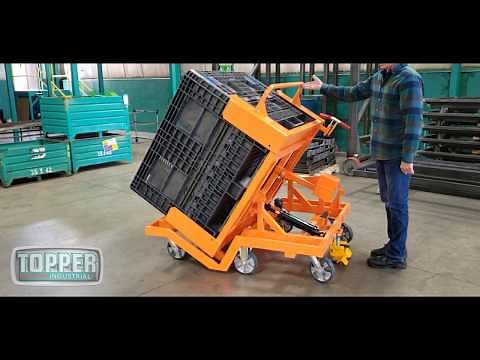 Topper Industrial 60 Degree Tilt Cart using Counter Weight