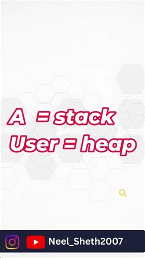 JavaScript Memory Explained: Stack vs Heap with Examples #shorts #tech