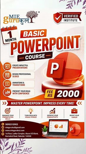 🎯 Master PowerPoint in Just 1 Month – Turn Ideas into Stunning Presentations!