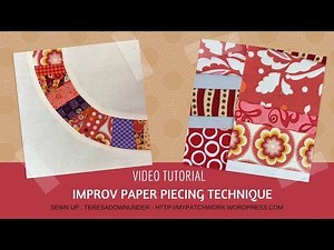 Improv paper piecing quilting technique