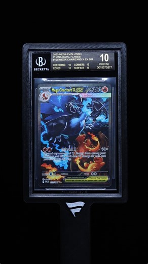 2025 Pokemon Mega Evolution Phantasmal Flames SIR Mega Charizard X ex #125 BGS 10 BLACK LABEL