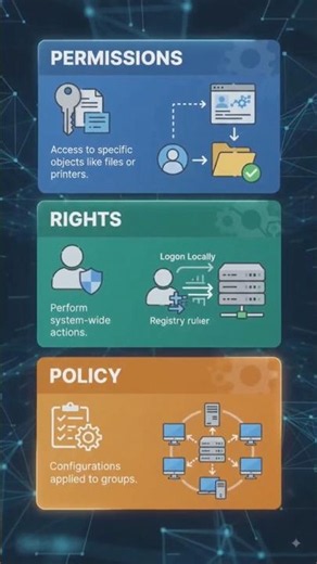 🗂️ Permission, Rights, Policies in Active Directory Explained