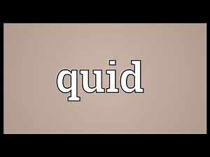 Quid Meaning