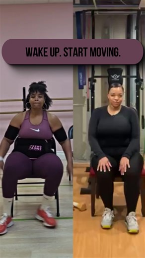 Chair dancing = confidence curves JOY ✨💃🏾 #chairworkout #funfitness