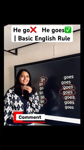 He go ❌ he goes✅ Most people get this wrong! #competitiveexams #englishcourse #english
