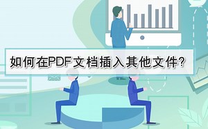 如何在PDF文档插入其他文件？