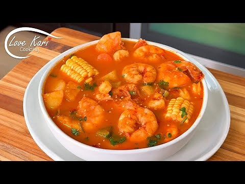 Caldo de Camarón Mexican Shrimp Soup Easy Fast Recipe
