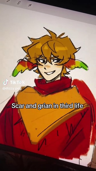 Scar and Grian Fanart from Third Life Minecraft