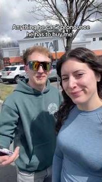 If He Can’t Pronounce It… He Has To Buy It 😅 #shorts