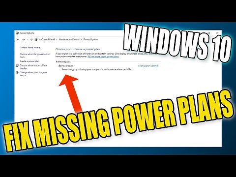 FIX Missing Power Plans In Windows 10 Tutorial | Missing High Performance Power Plan