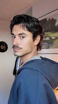 slicked back hair look