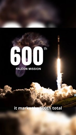 600 Total Recoveries SpaceX Booster B1097 #elonmusk #spacex #futuretech
