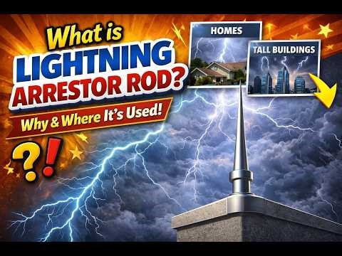 What is Lightning Arrester Rod? | Why & Where Its Used | Lightning Protection Showed with Pictures