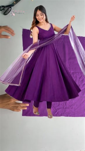 Anarkali Dress Pattern Design making ideas easy #fashiondesign #sewing #dressmaking #anarkalidress