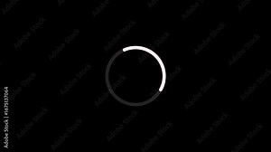 4K Loading circle icon, loading circle animation loading circle line animation on green screen background, loading icon for download progress, load game data, buffering process, application interface