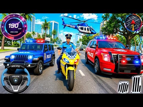 Police Car Chase Simulator 3D Game - Real Cop Car Driving Simulator 2025 - Android Gameplay