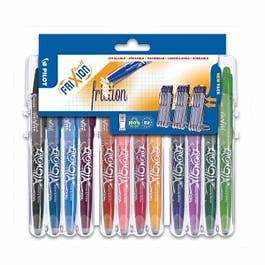 Pilot Frixion Erasable Rollerball Pens Pack of 12 Assorted