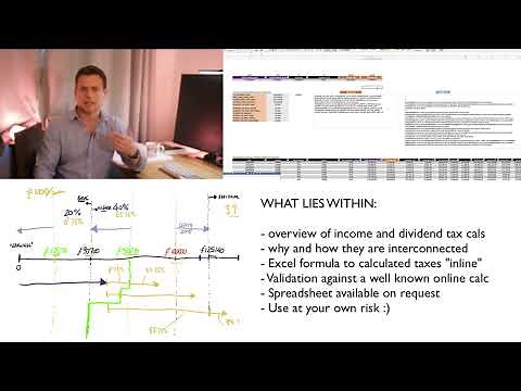How to calculate dividend and income tax in Excel (no VBA/macros) - UK, 2023-2024