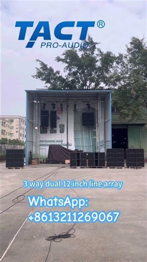 3 day dual 12 inch line array sound system professional audio for large stage event #linearray