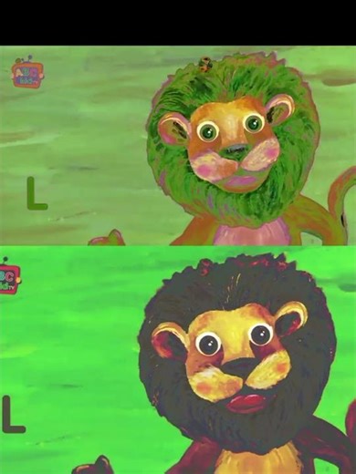 L is for Lion Effect sponsored by klasky csupo effect inverted 360p mp4#youtubeshorts