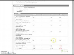 EMT, AEMT, Paramedic Renewal