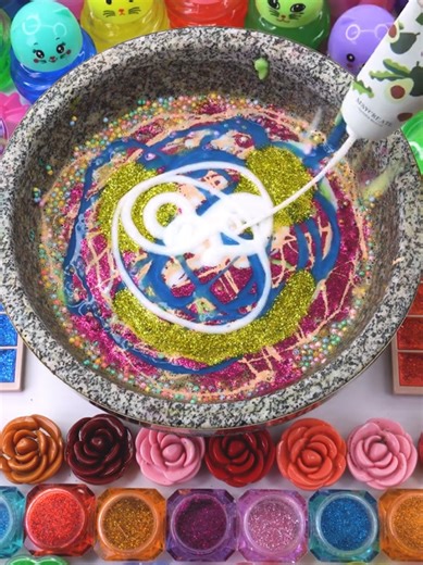 DIY Rainbow Cloud Slime Mixing Guide