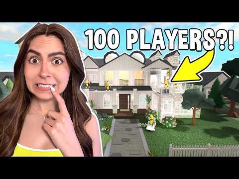 100 PEOPLE BUILD ME A HOUSE in BLOXBURG..