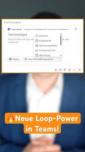 ⚡ Loop-Komponenten: Weiterleiten in Teams! #teams